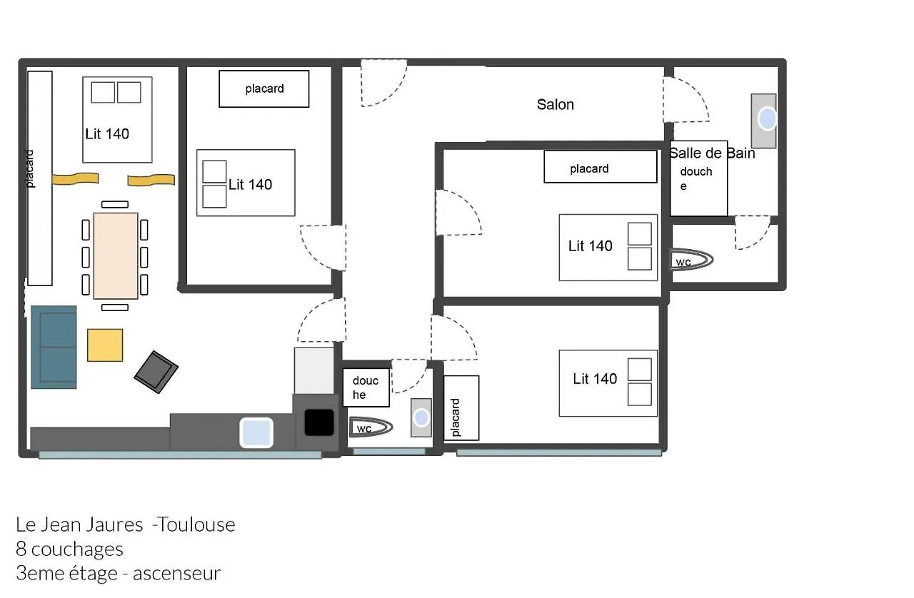 Le Grand Concorde Apartment Toulouse France
